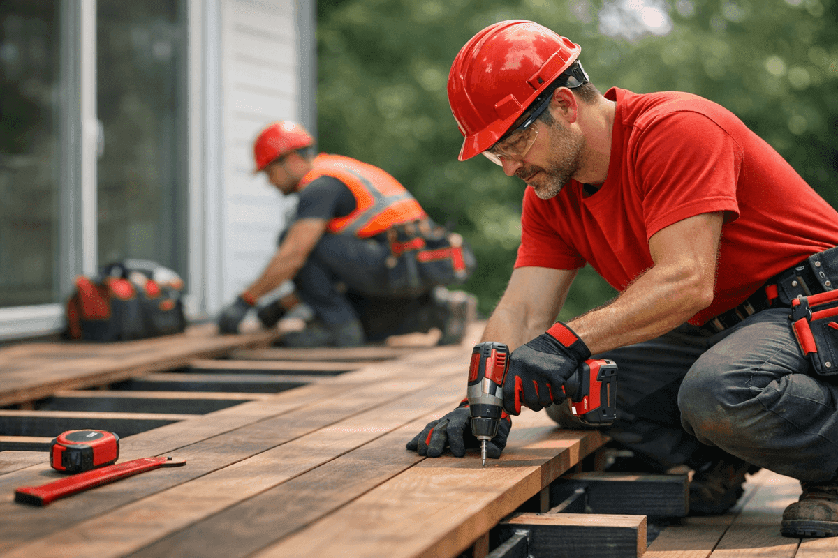 Decking service by Affordable Roofing