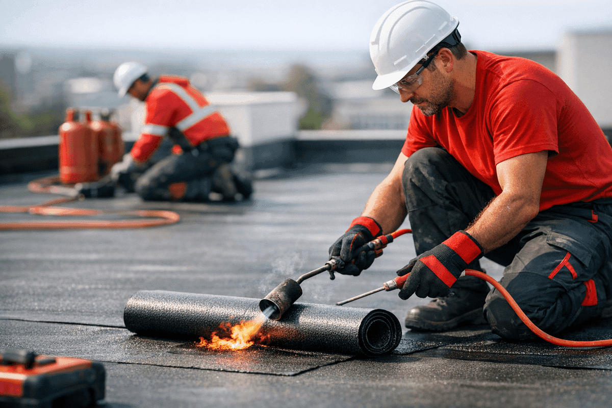 Flat Roofs service by Affordable Roofing
