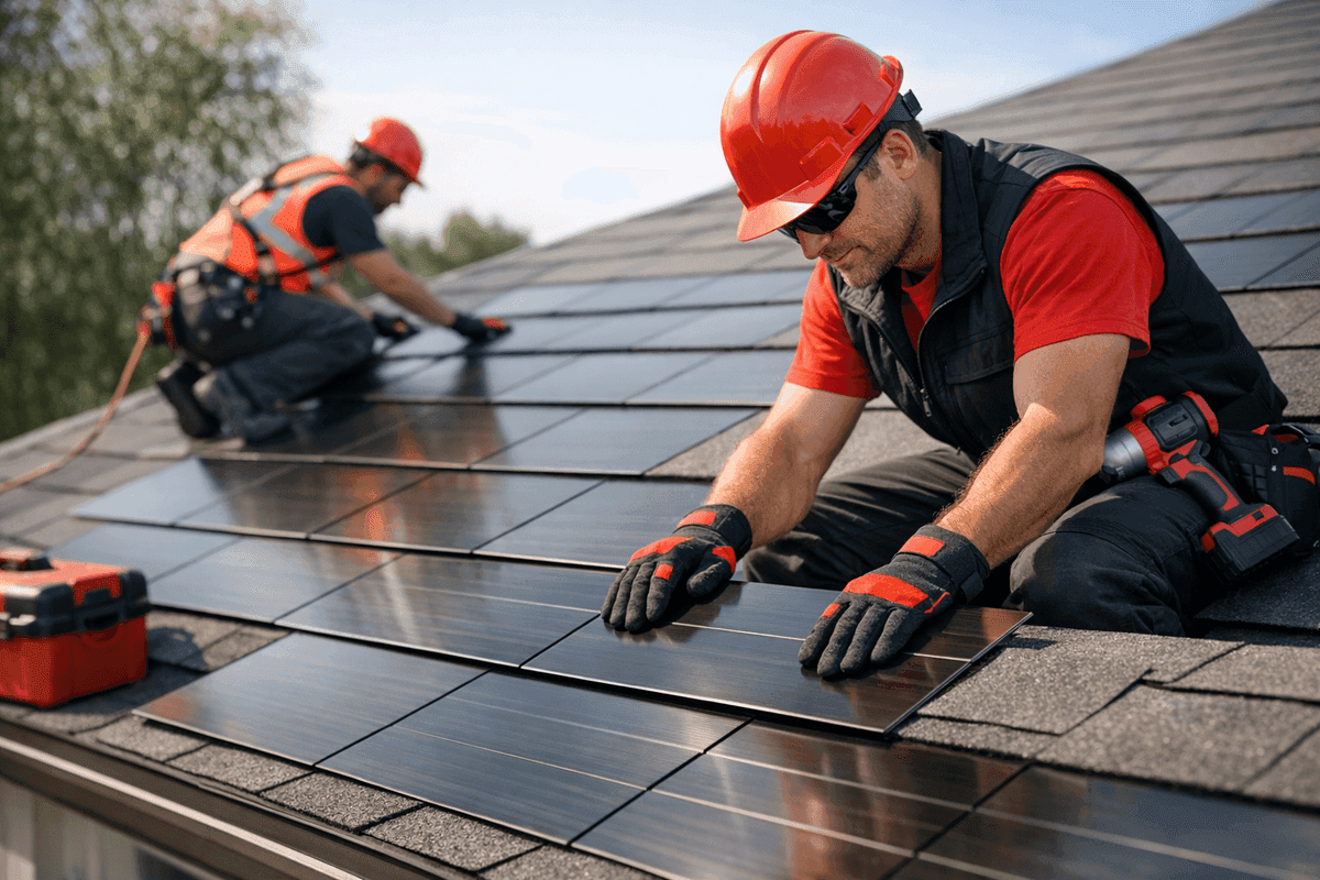 Solar Shingles service by Affordable Roofing