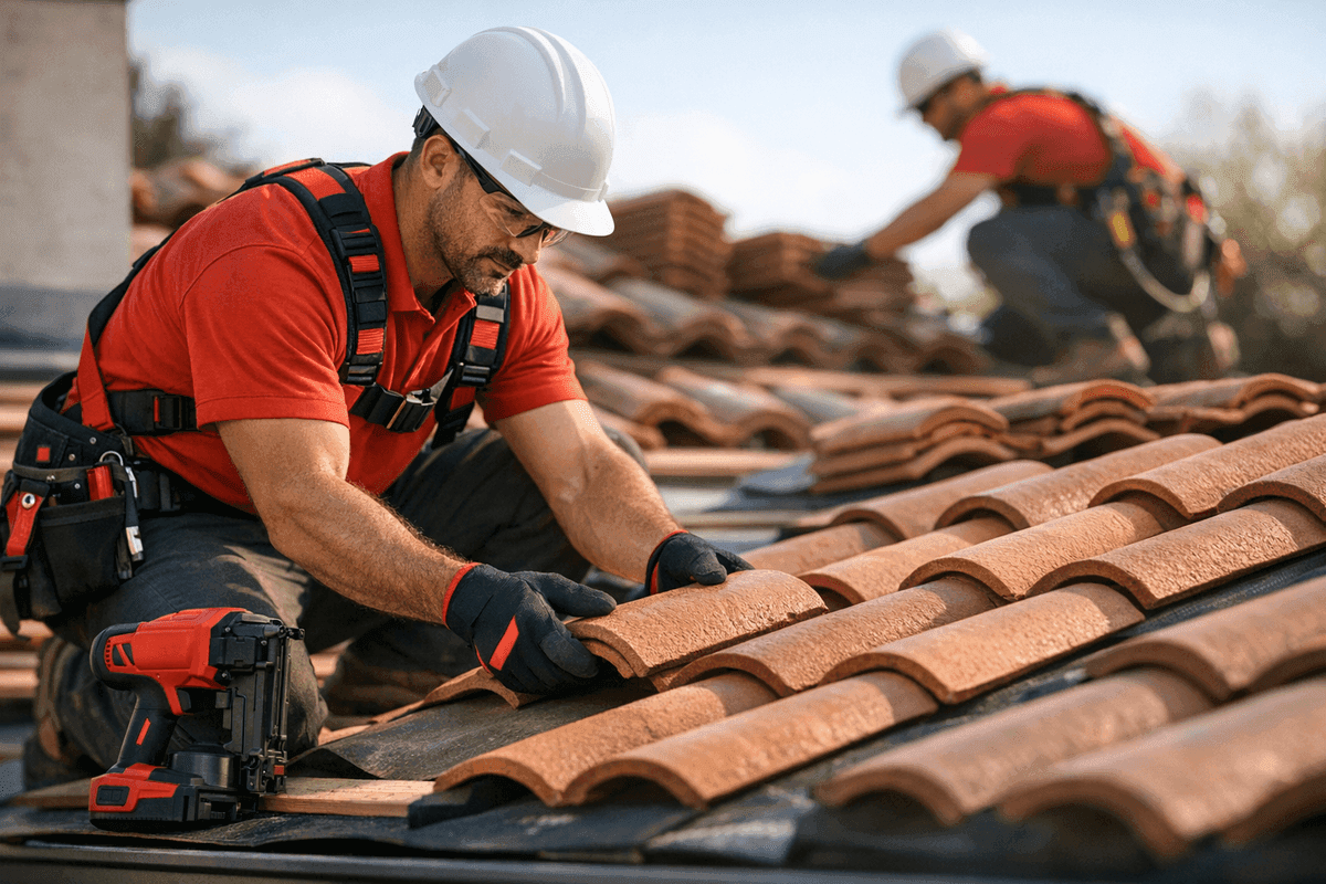 Tile Roofing service by Affordable Roofing
