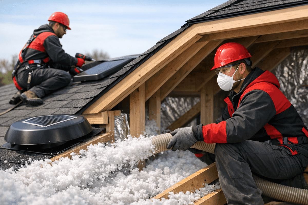 Ventilation & Insulation service by Affordable Roofing